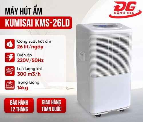 Máy hút ẩm Kumisai KMS-26LD 2