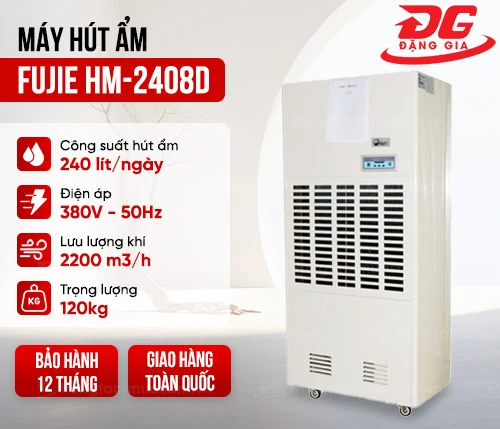 Máy hút ẩm công nghiệp Fujie HM-2408D 2