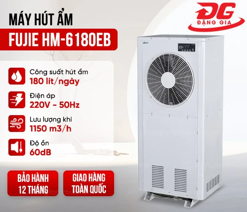 Máy hút ẩm công nghiệp Fujie HM-6180EB 2