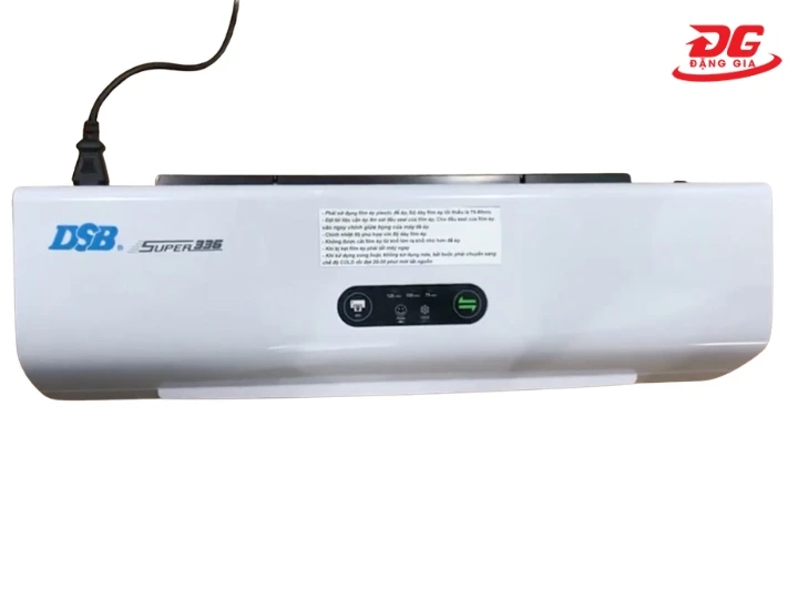 Cắm điện và làm nóng máy trước khi ép