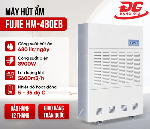 Máy hút ẩm công nghiệp Fujie HM-480EB 2