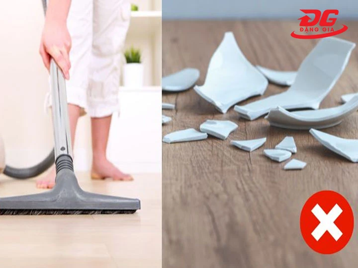 không hút vật liệu sắc nhọn