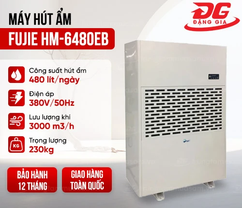Máy hút ẩm Fujie HM-6480EB 2