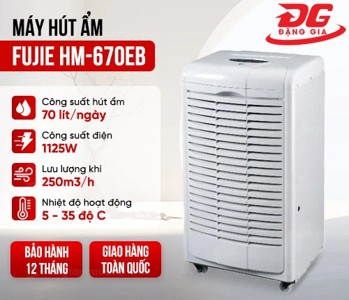 Máy hút ẩm công nghiệp Fujie HM670EB 2