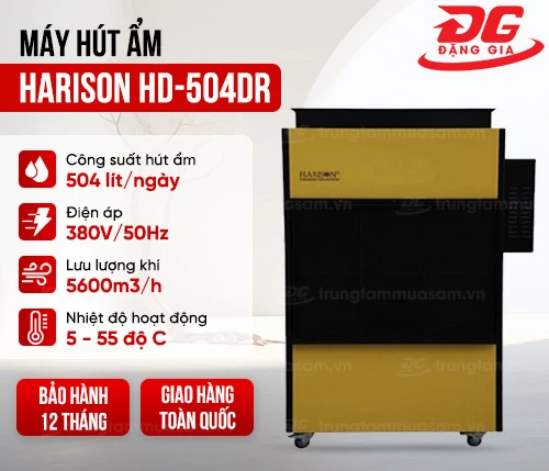 Máy hút ẩm công nghiệp Harison HD-504DR 2