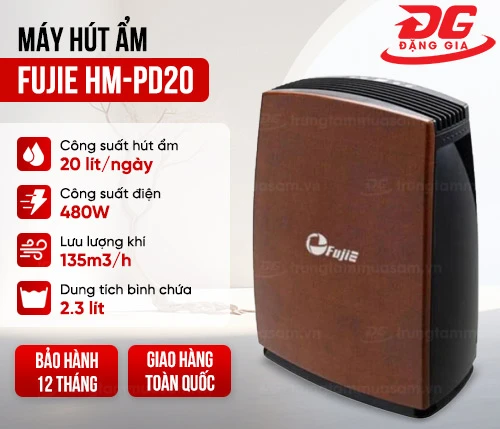 Máy hút ẩm dân dụng Fujie HM-PD20 2