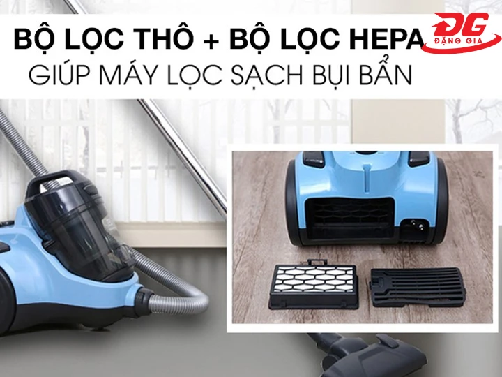Sức mạnh Cyclonic đánh tan mọi bụi bẩn bám trên sàn