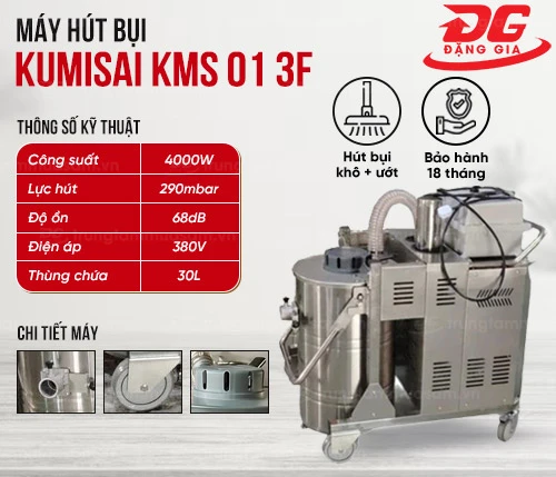 Máy hút bụi chịu nhiệt Kumisai KMS 01-03f 2