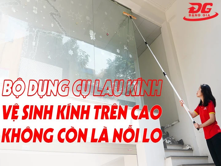 Đặng Gia bán cây nối dài lau kính 8.0m, 3 khớp vặn
