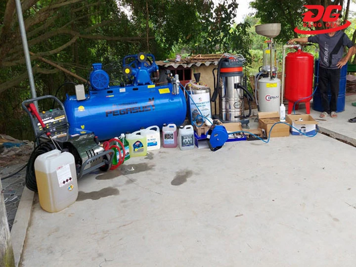 Bộ dụng cụ tiệm rửa xe cần có