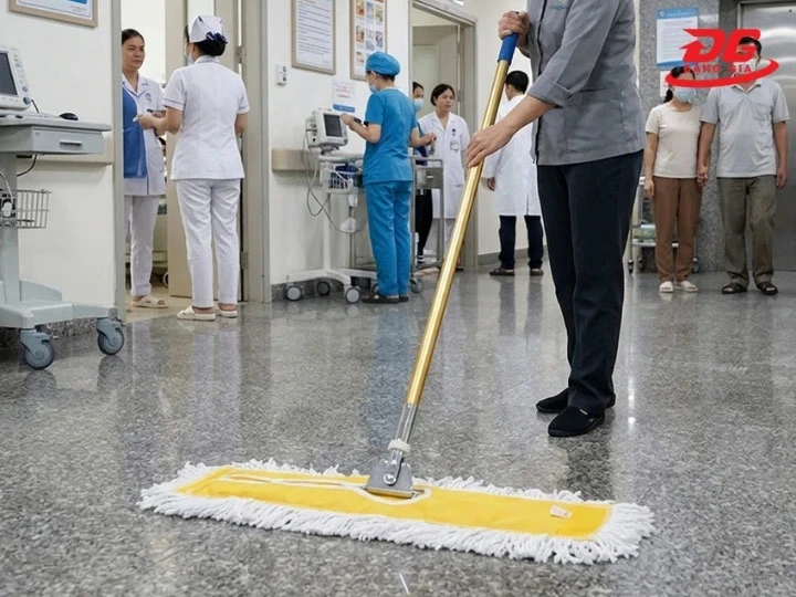Ứng dụng cây lau nhà màu vàng 90 cm