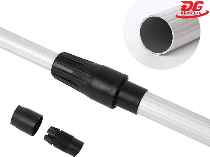 cấu tạo cây nối dài lau kính 4.5m, 3 khớp vặn