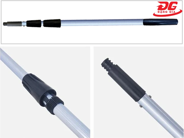 Cấu tạo cây nối dài lau kính 4.0m, 3 khớp vặn