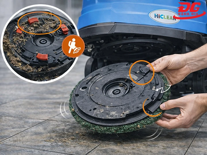 vật lạ mắc trong cụm bàn chà