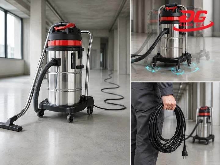 Bánh máy hút bụi TopClean TC80S tiện lợi