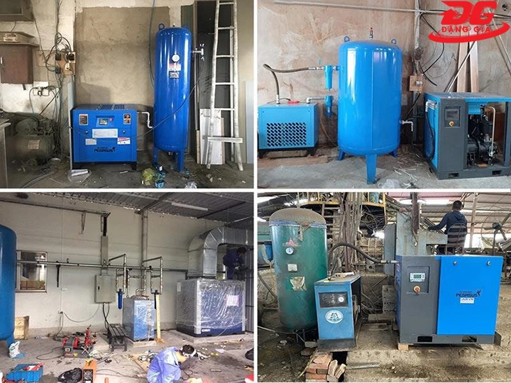 Đặng Gia lắp đặt hệ thống máy nén khí công nghiệp