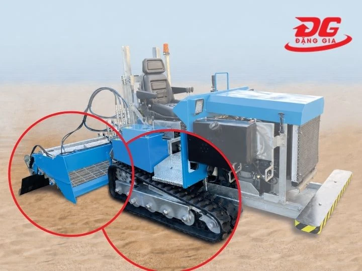 Bánh xích giúp xe vận chuyển