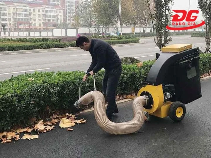 Máy hút rác lá cây động cơ xăng