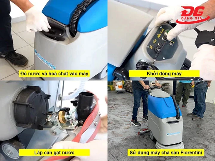 quy trình vận hành máy chà sàn Fiorentini