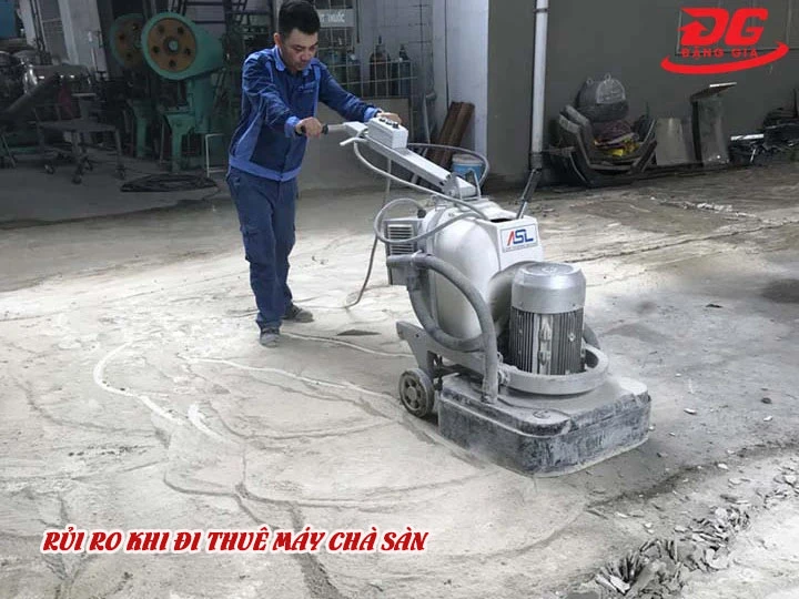 rủi ro khi thuê máy chà sàn