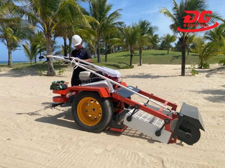 Xe quét rác bãi biển Mitsubishi DHHY 10HP siêu sạch