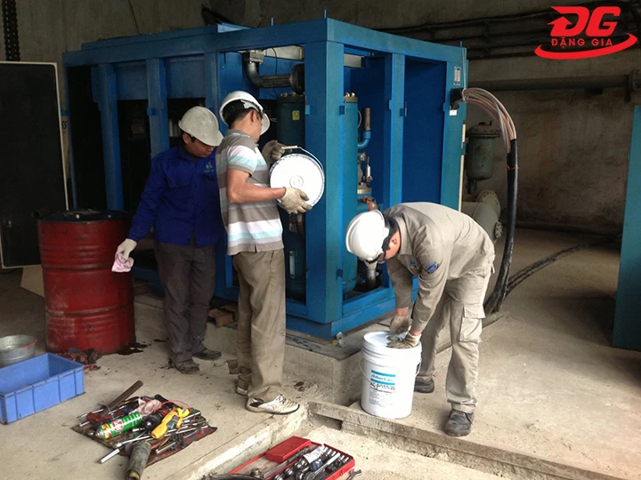 bảo trì hệ thống máy nén khí