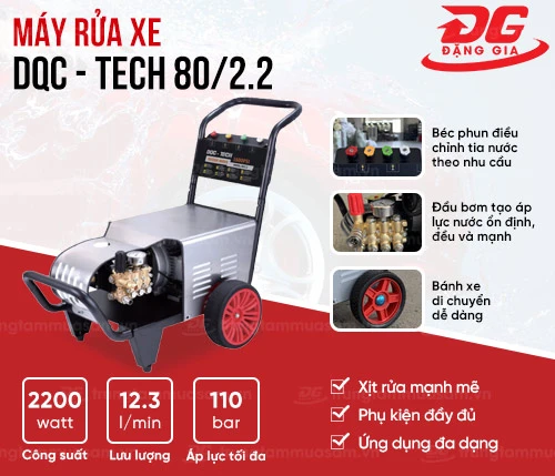 Máy rửa xe cao áp DQC - TECH 80/2.2 2