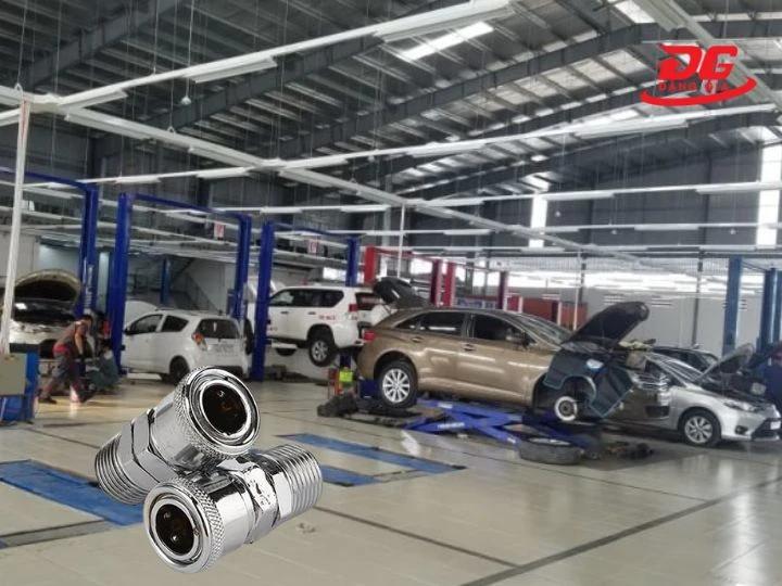 Cút nối nhanh đầu cái gen ngoài nhỏ thường được sử dụng trong tiệm sửa xe