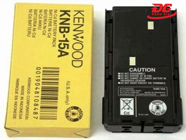 kiểm tra team nhãn Pin bộ đàm Kenwood KNB-15A