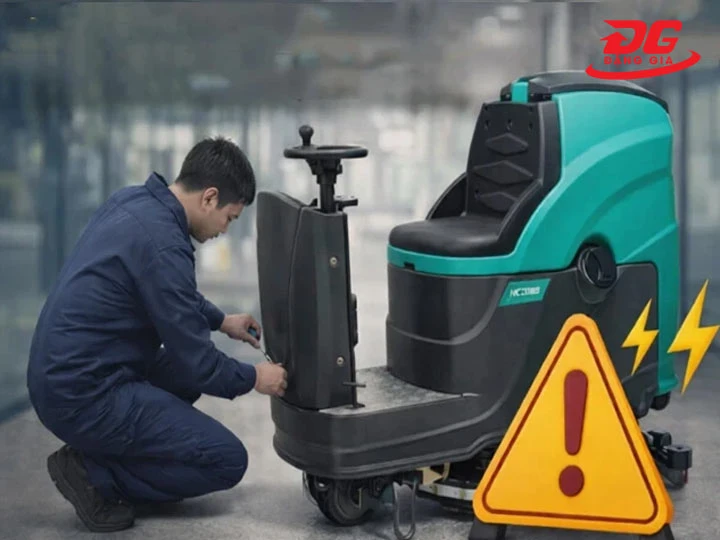 Máy chà sàn bị rò điện: Nguyên nhân & Cách khắc phục