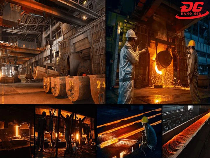 máy nén khí trong ngành sản xuất thép