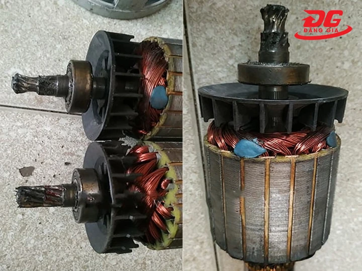 Motor bị ẩm hoặc xâm nhập nước
