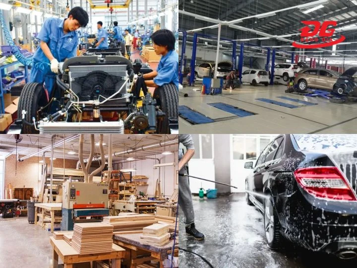 Được ứng dụng trong các ngành công nghiệp sử dụng khí nén