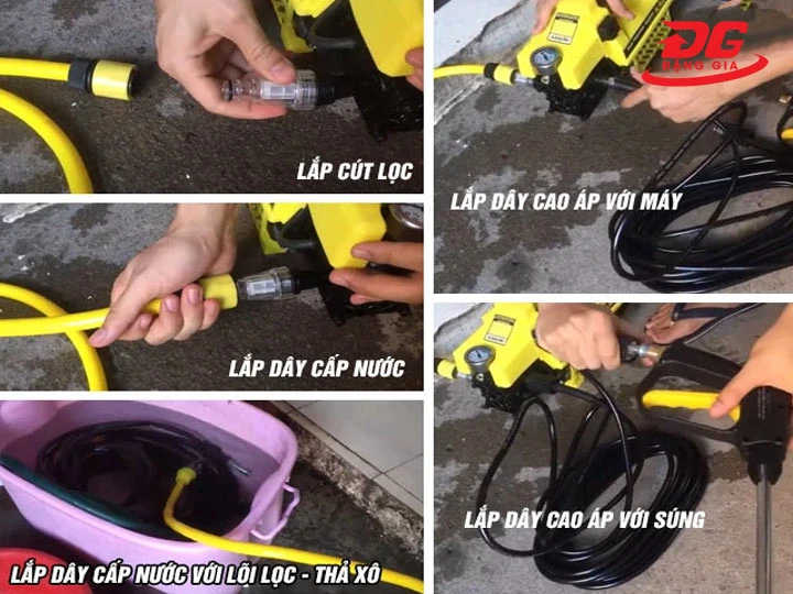 lắp đặt Máy rửa xe Kasumi