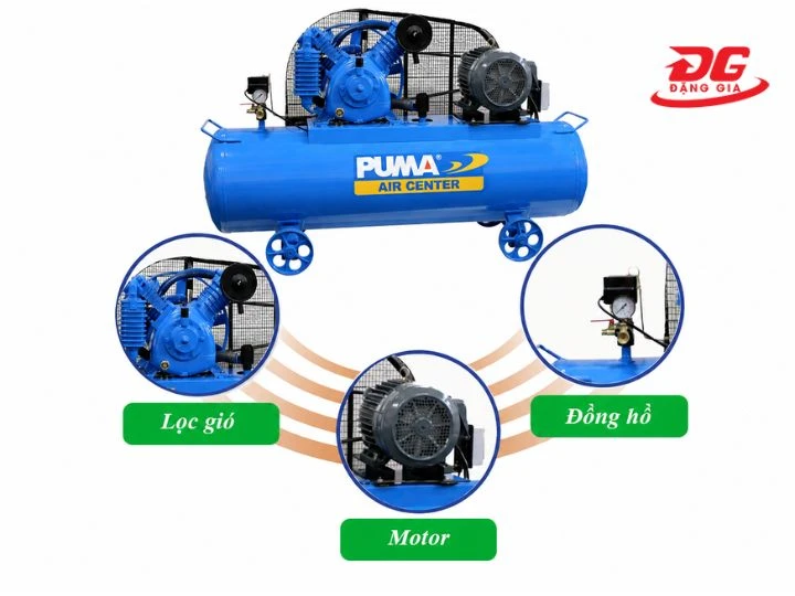 Máy nén khí được thiết kế nhỏ gọn