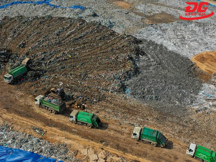 chôn lấp rác thải