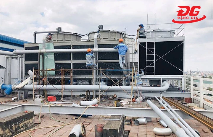 Lắp đặt tháp giải nhiệt đúng kỹ thuật