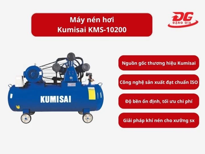 Máy nén hơi Kumisai KMS-10200 chất lượng