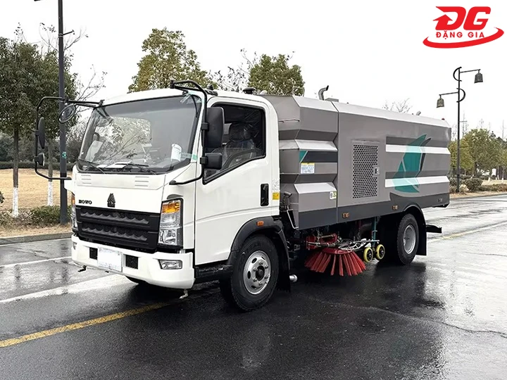 ứng dụng xe quét rác Howo