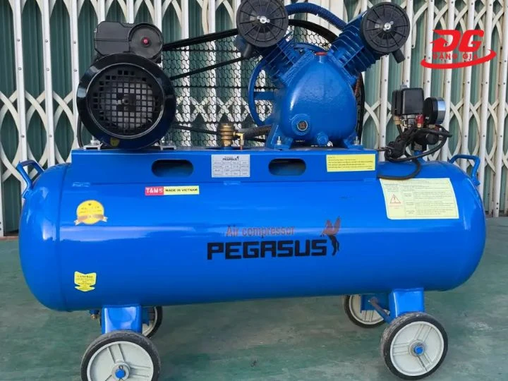 Máy nén khí Pegasus TM-V-0.25/8-70L với cơ chế tự nạp ngắt thông minh