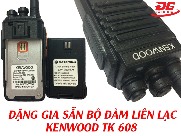 Đặng Gia sẵn bộ đàm liên lạc Kenwood TK 608