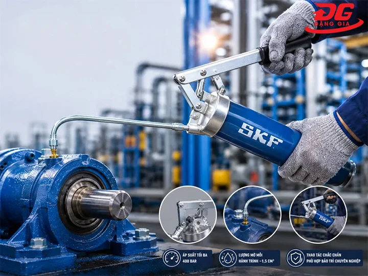 TOP 5+ Súng bơm mỡ SKF chất lượng cao cho xưởng cơ khí