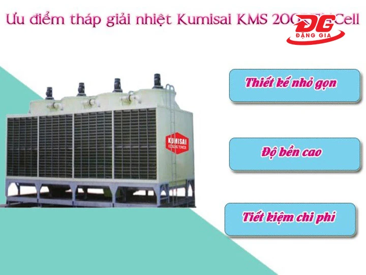 Điểm mạnh của Tháp giải nhiệt Kumisai KMS 200RT 4Cell