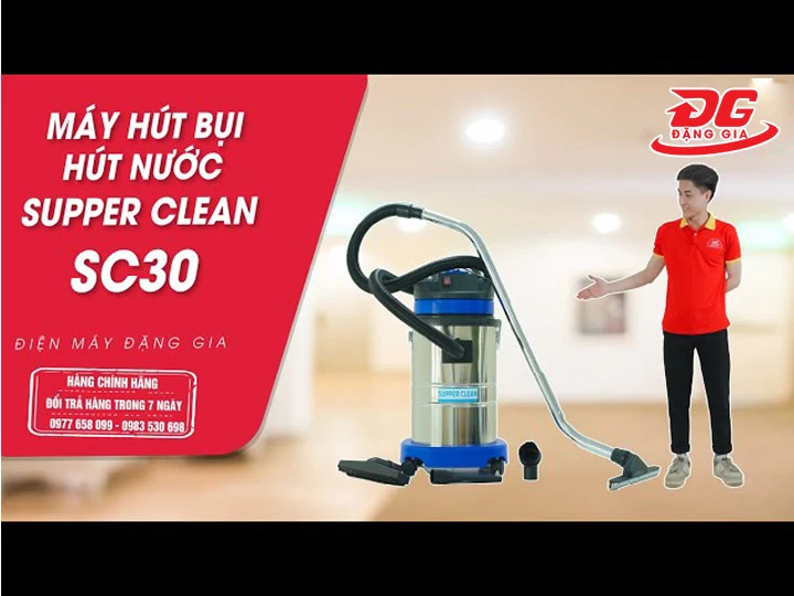 Sử dụng Máy hút bụi công nghiệp Supper Clean SC 60-3