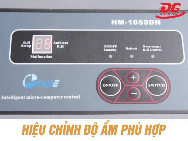Màn hình máy hút ẩm Fujie HM-1050DN