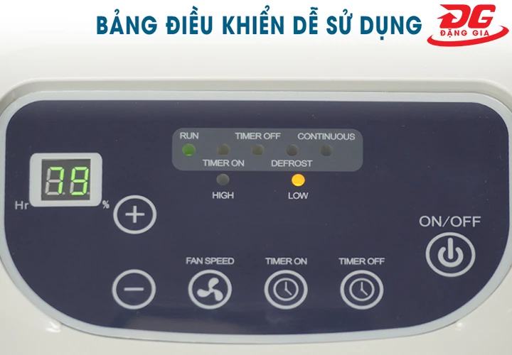 bảng điều khiển dễ sử dụng