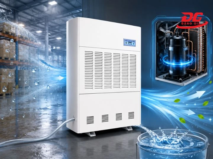 Máy hút ẩm công nghiệp Fujie HM-480EB sỡ hữu công suất lớn