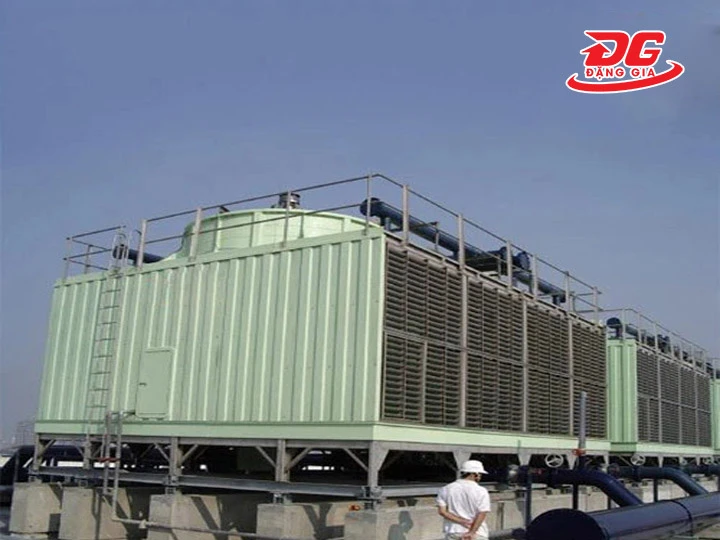 2 Tổ hợp tháp giải nhiệt TASHIN TSS 400RT 4Cell chính hãng