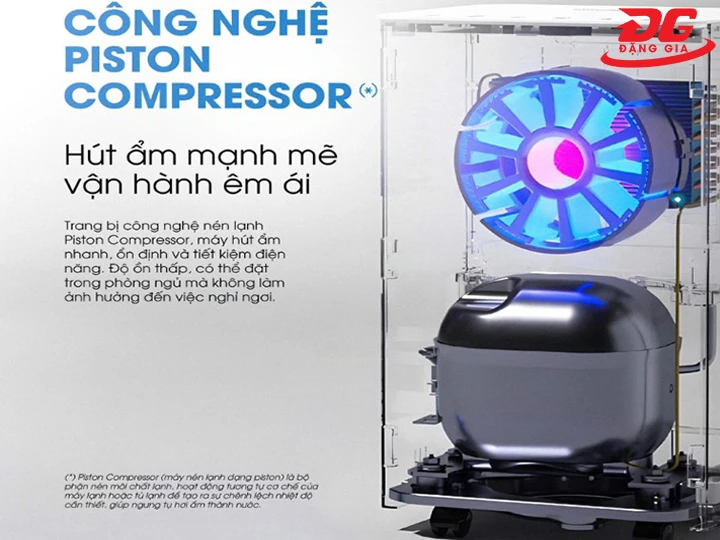 công nghệ hút ẩm tiên tiến