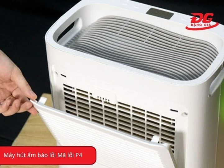 Máy hút ẩm báo lỗi p4
